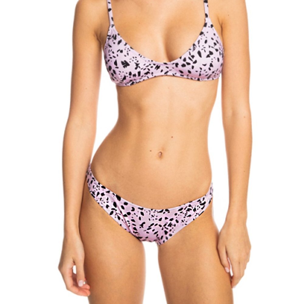 QUIKSILVER High-Cut Fair Orchid Terrazzo Bikini Bottoms NWT Size L